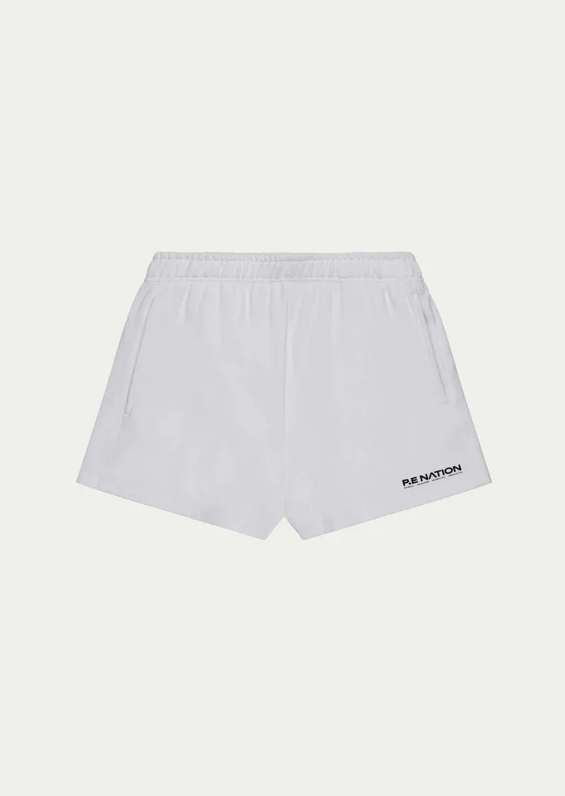 P.E Nation Outside Short - Optic White