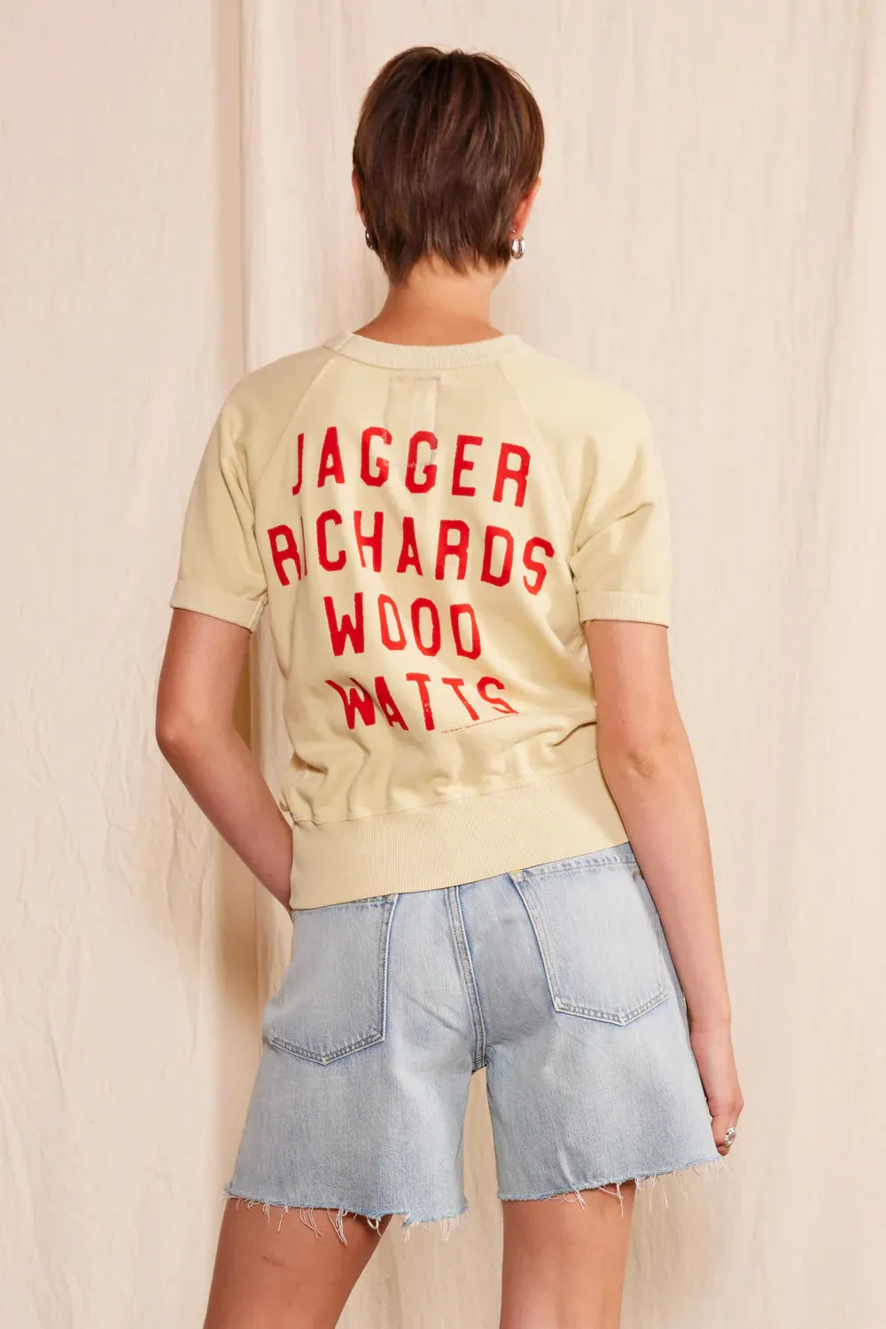 People of leisure Rolling Stones Ivory Raglan Tee