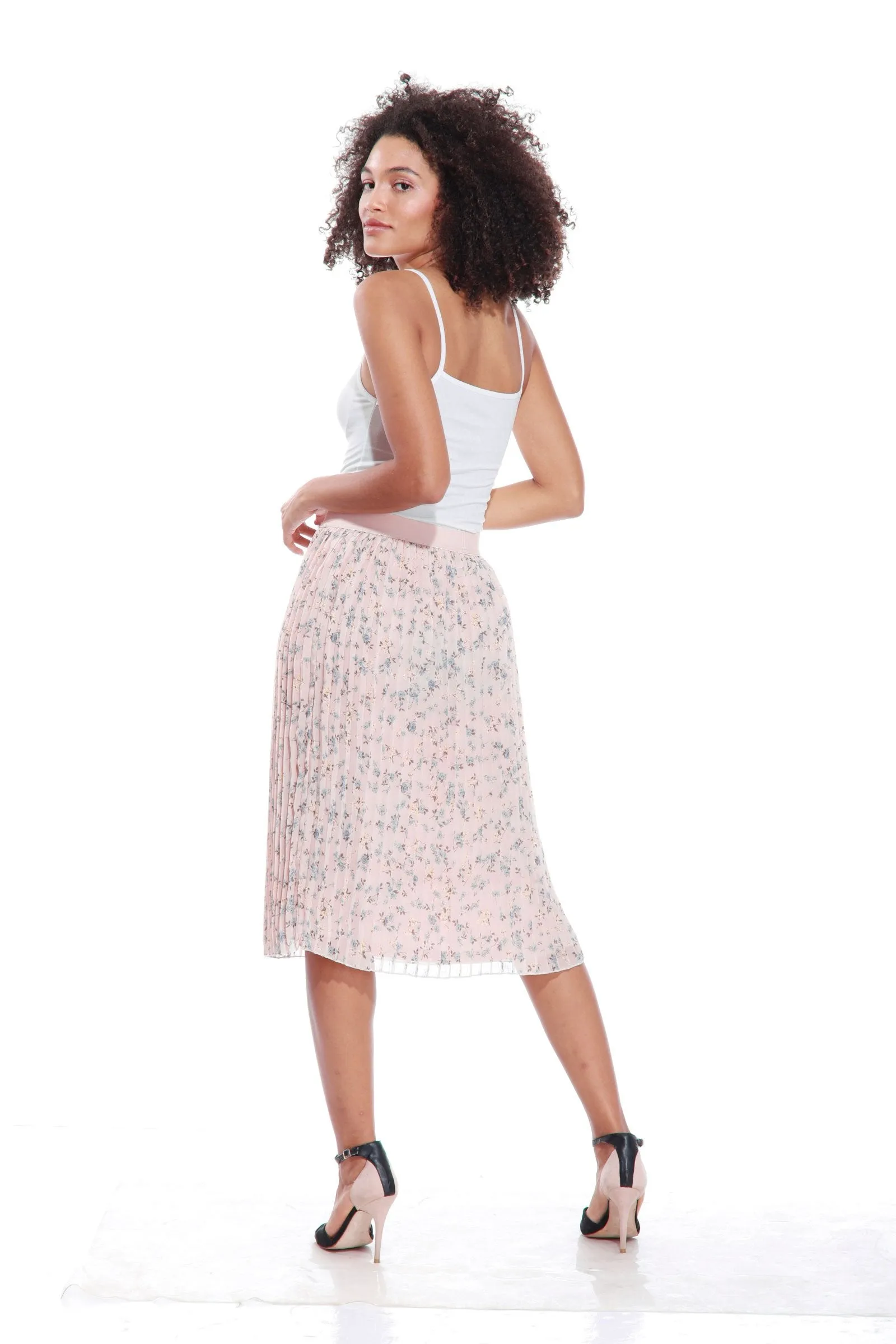 Pleated Chiffon Skirt