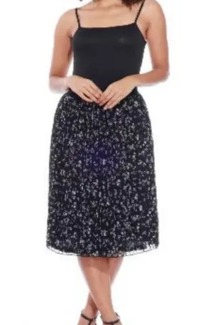 Pleated Chiffon Skirt