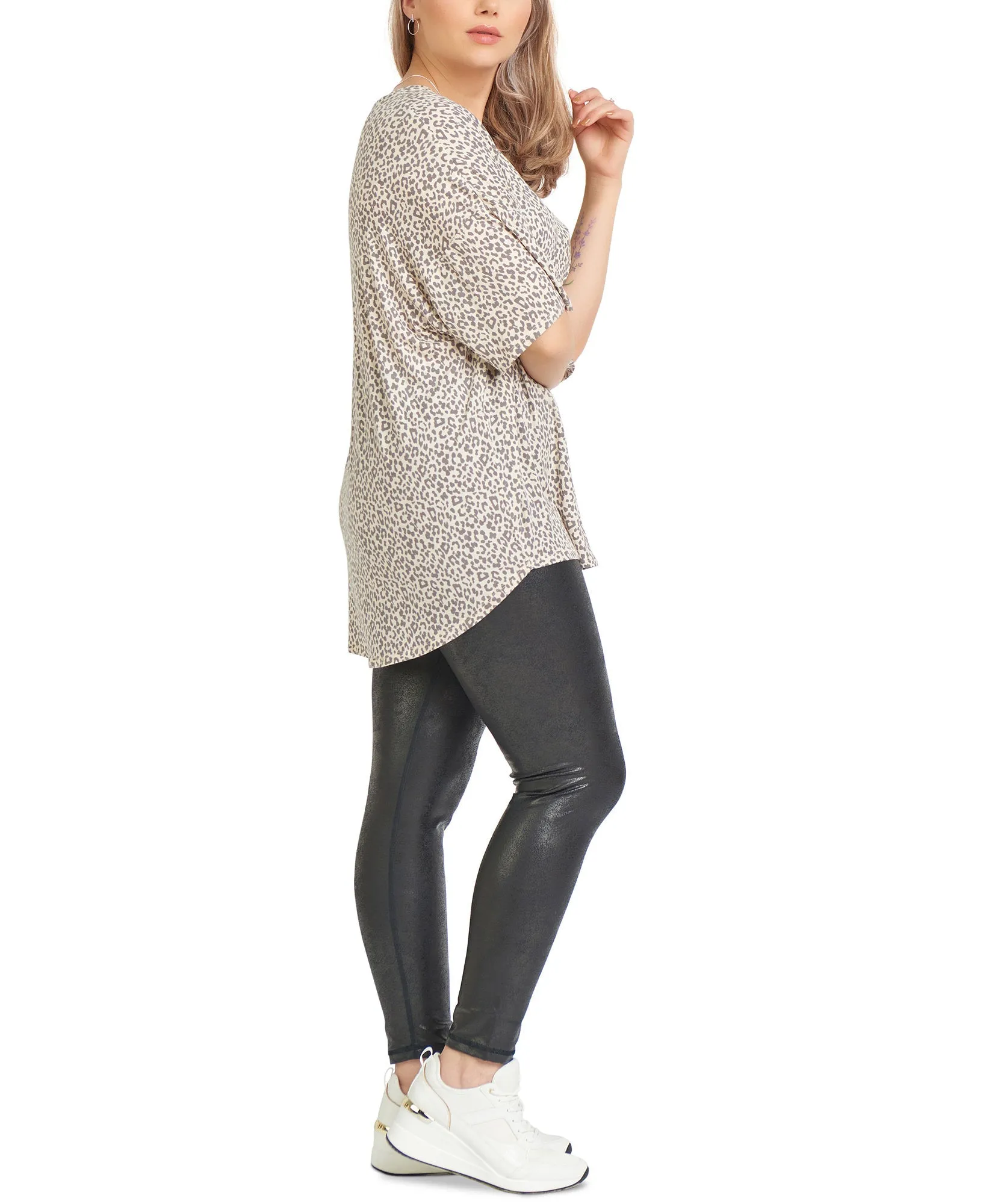 Plus Trendy Animal-Print Top