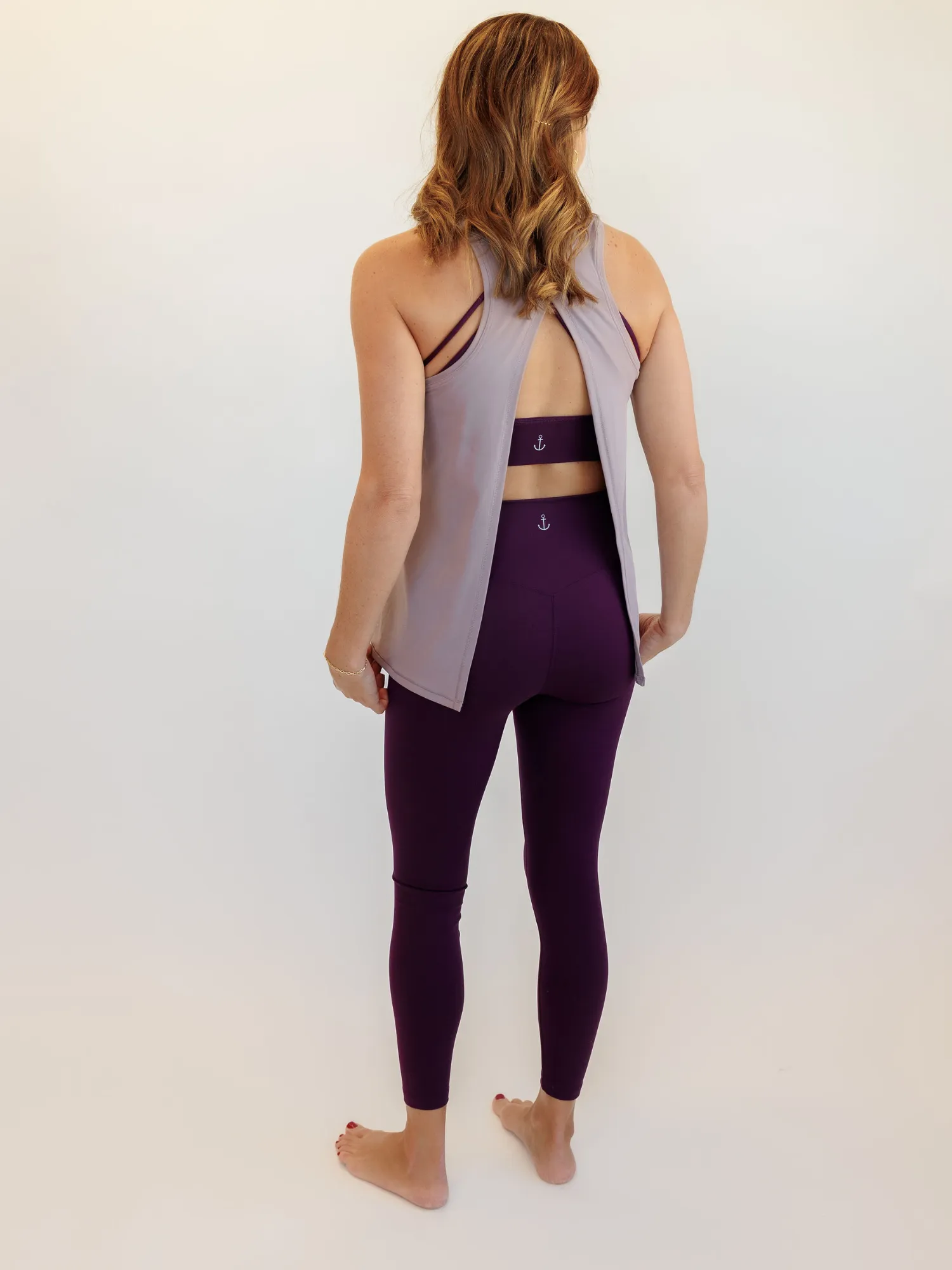 Purple Quartz "Luna" Luxe Blend Tie Back Tank