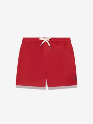 Ralph Lauren Boys Logo Swim Shorts in Red