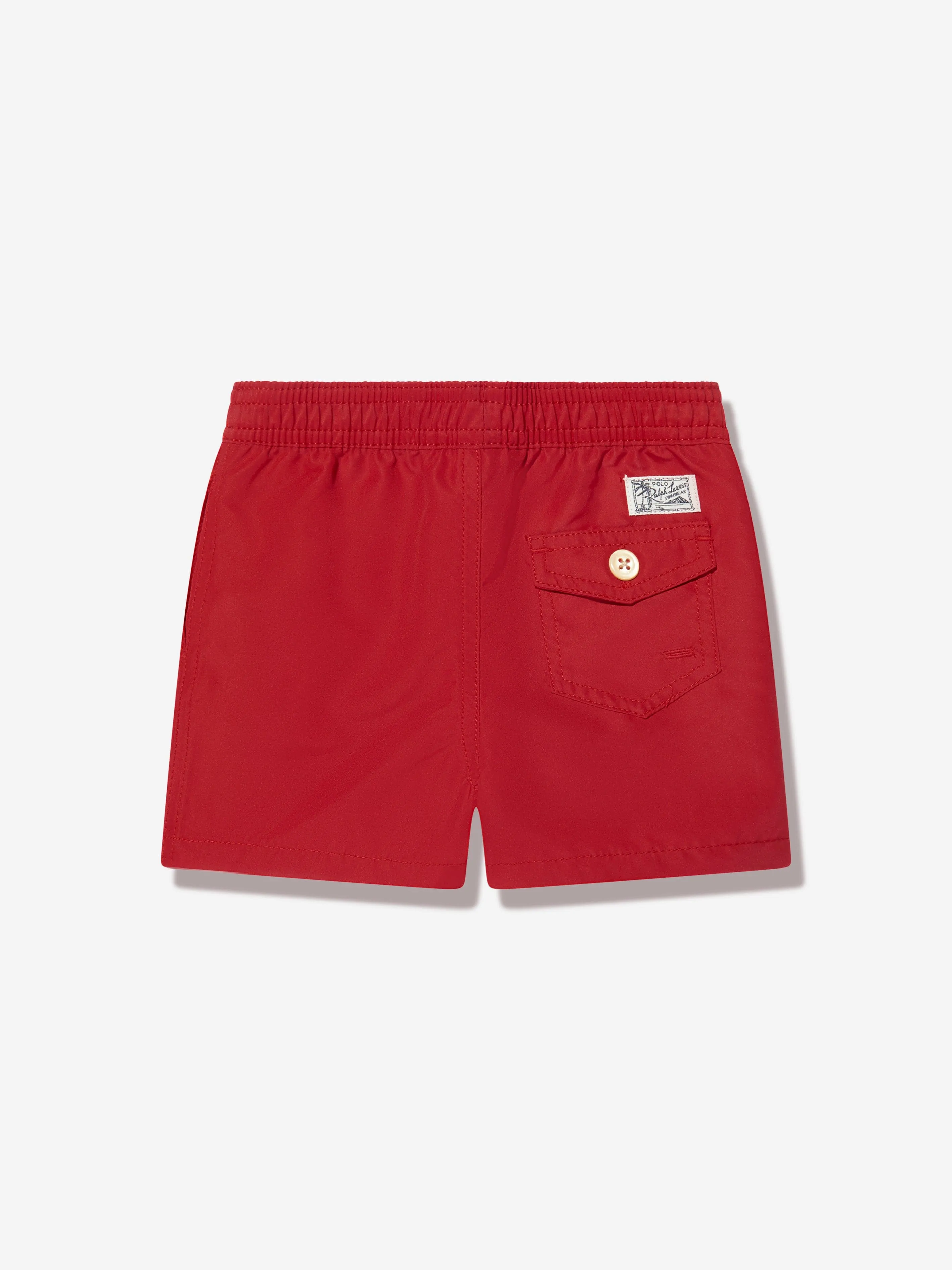 Ralph Lauren Boys Logo Swim Shorts in Red