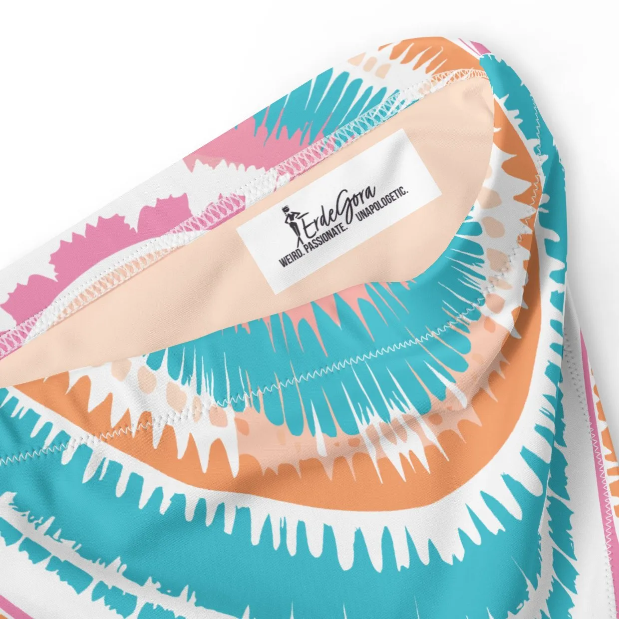 Recycled High-Waisted Bikini Bottom Peachy Ocean Drift