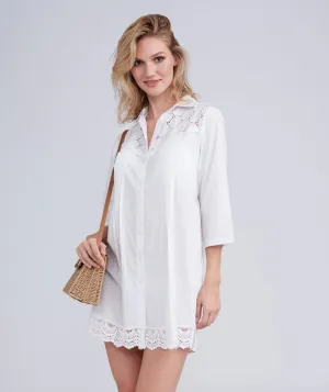 Rochelle Beach Shirt - White