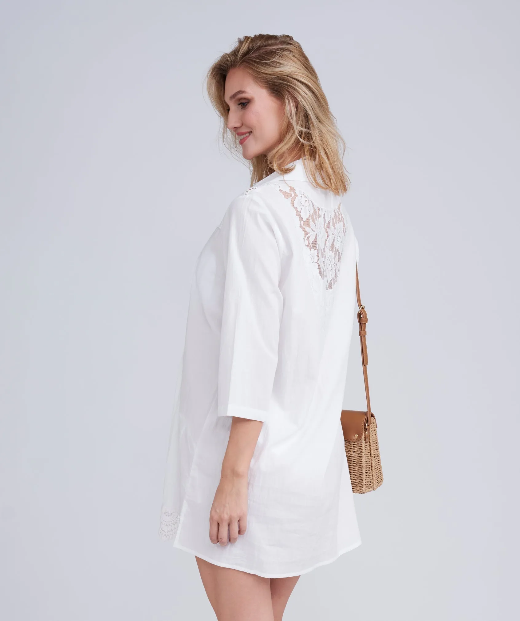 Rochelle Beach Shirt - White