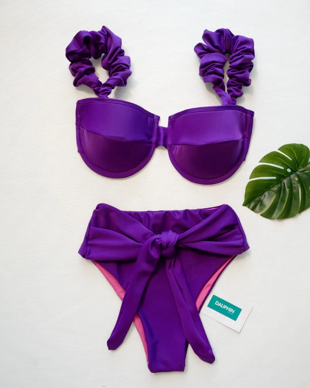 Saona II Knot-Back Bikini Top and Bahia Arena Wrap Bottoms Set