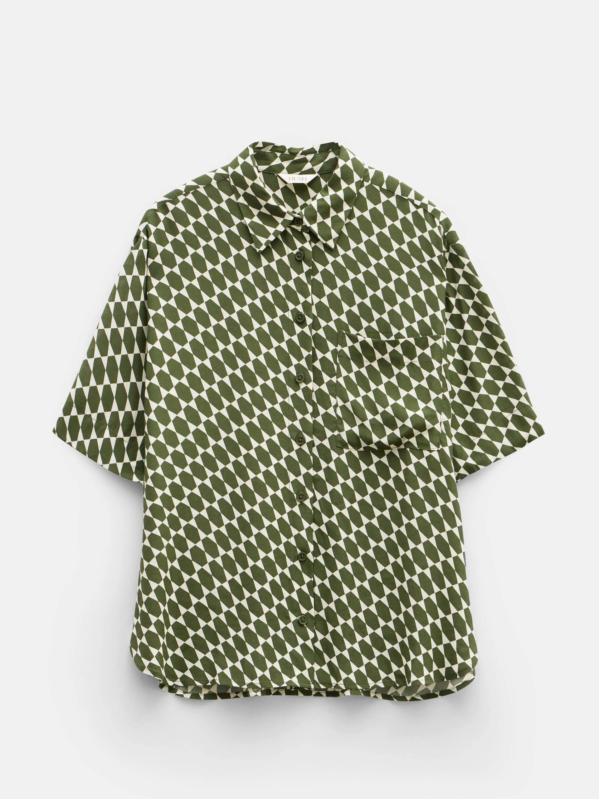 Shia print short sleeve relaxed shirt