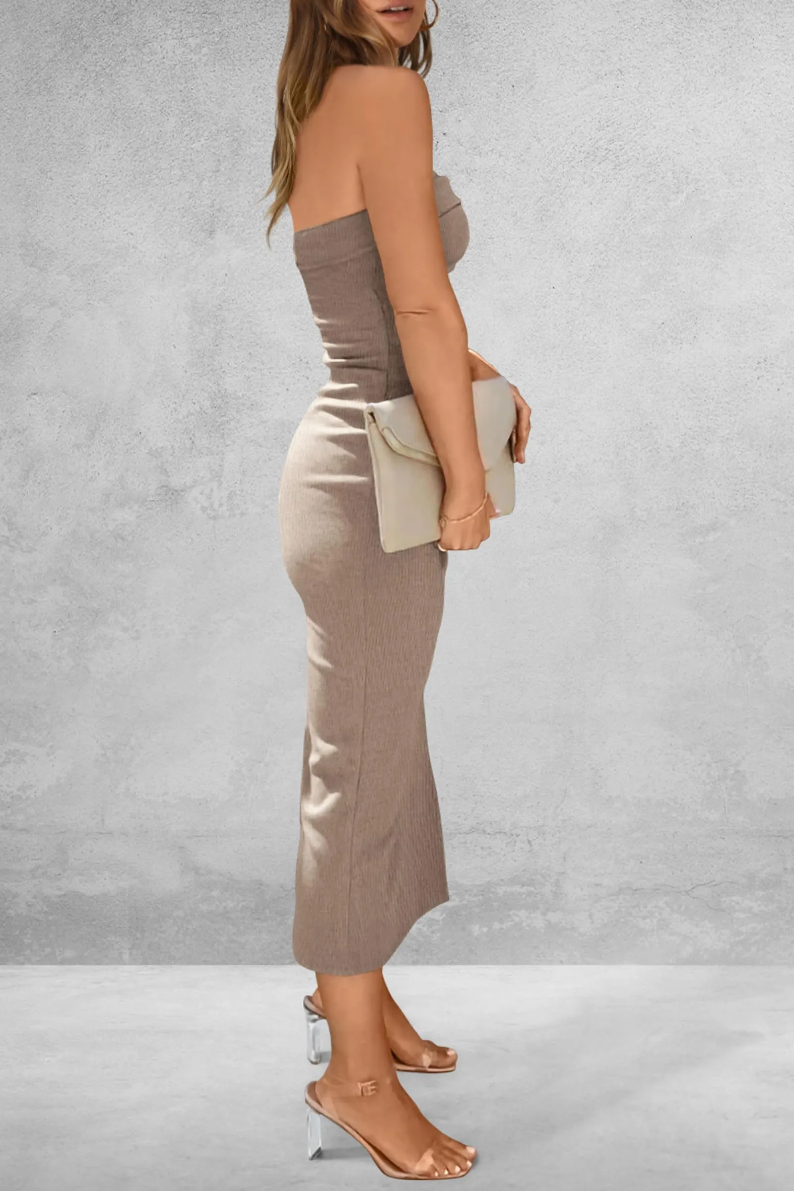 Slit Tube Midi Dress – Effortless Elegance for Every Occasion
