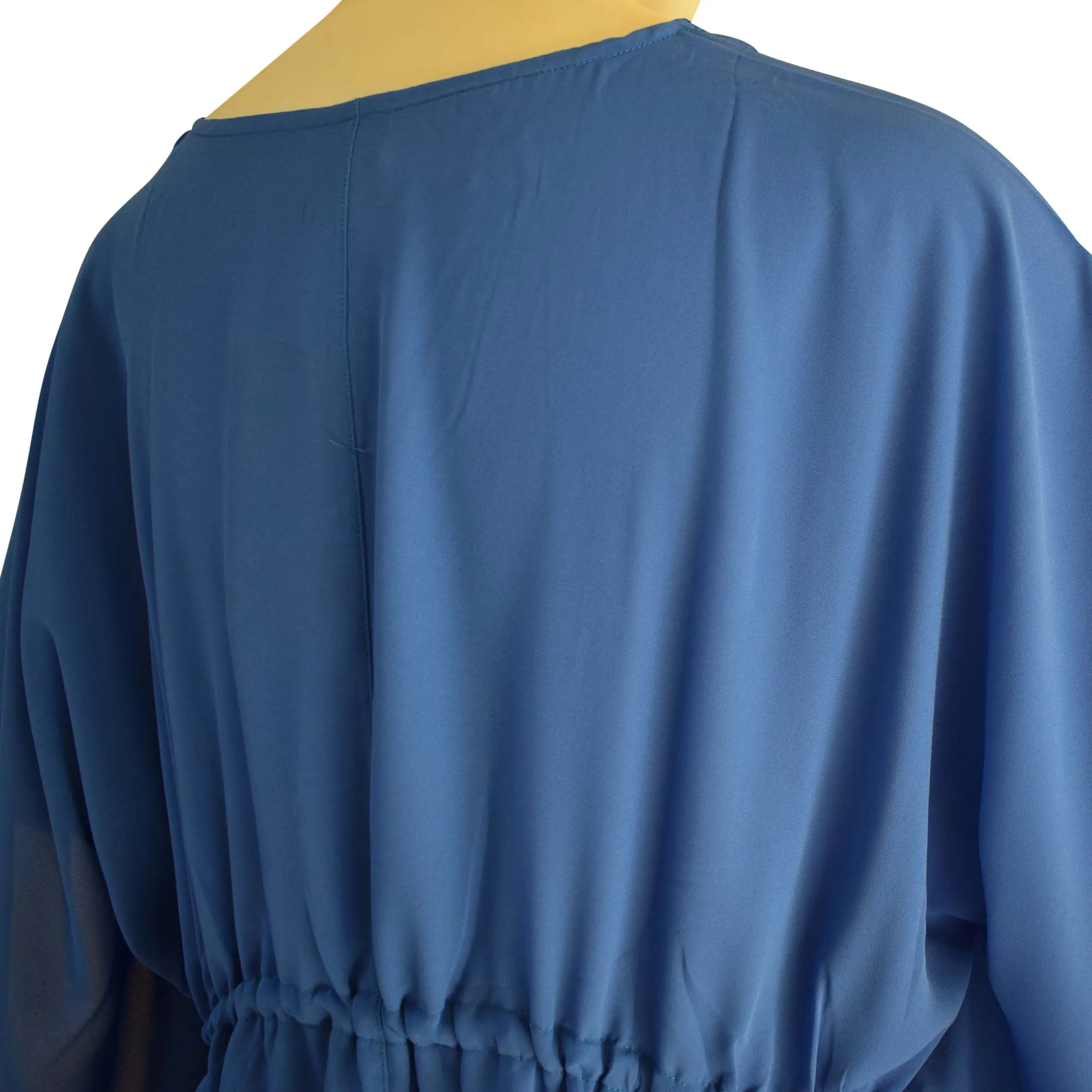 Solid Color Women's V-neck Waist Strap Beach Cover-up