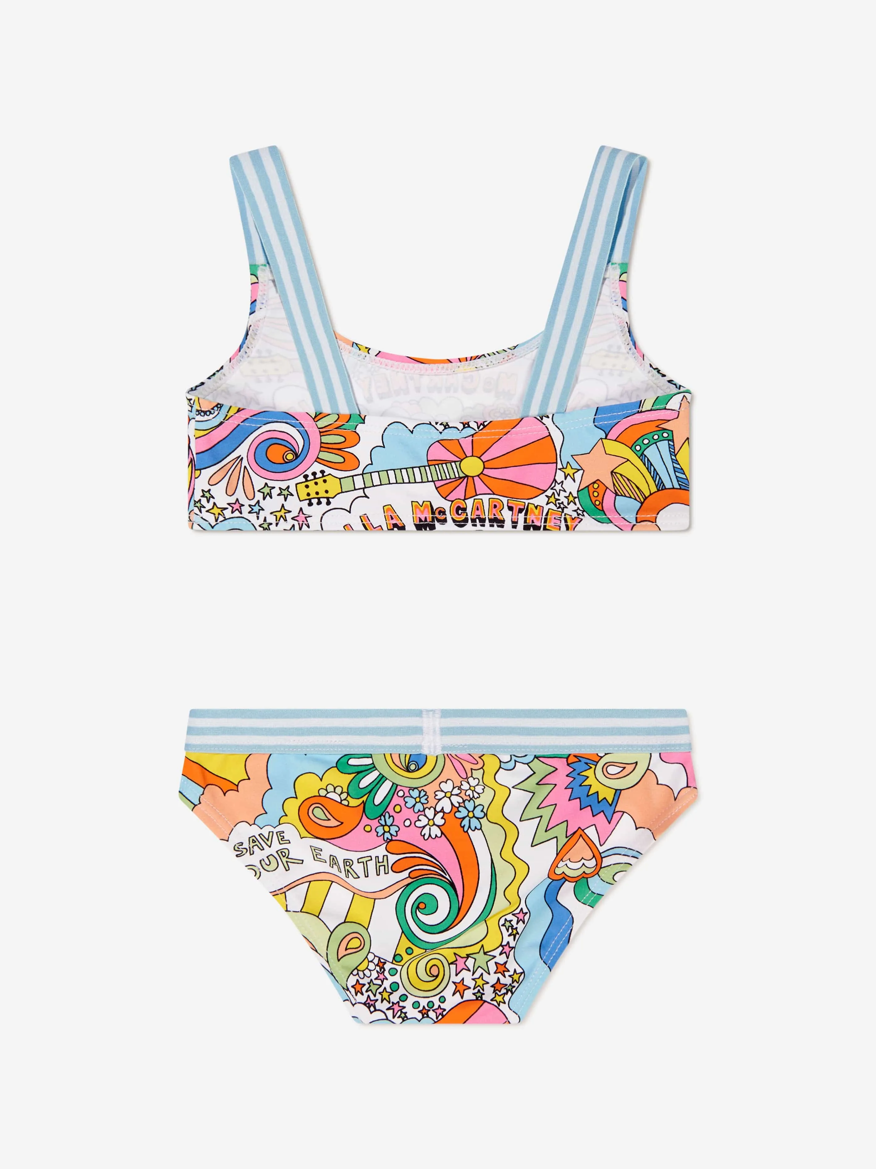 Stella McCartney Girls Patterned Bikini in Multicolour
