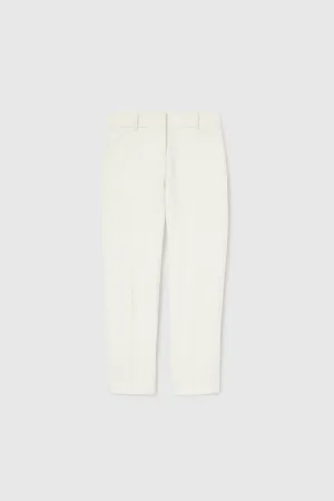 Straight-cut pants in cool wool