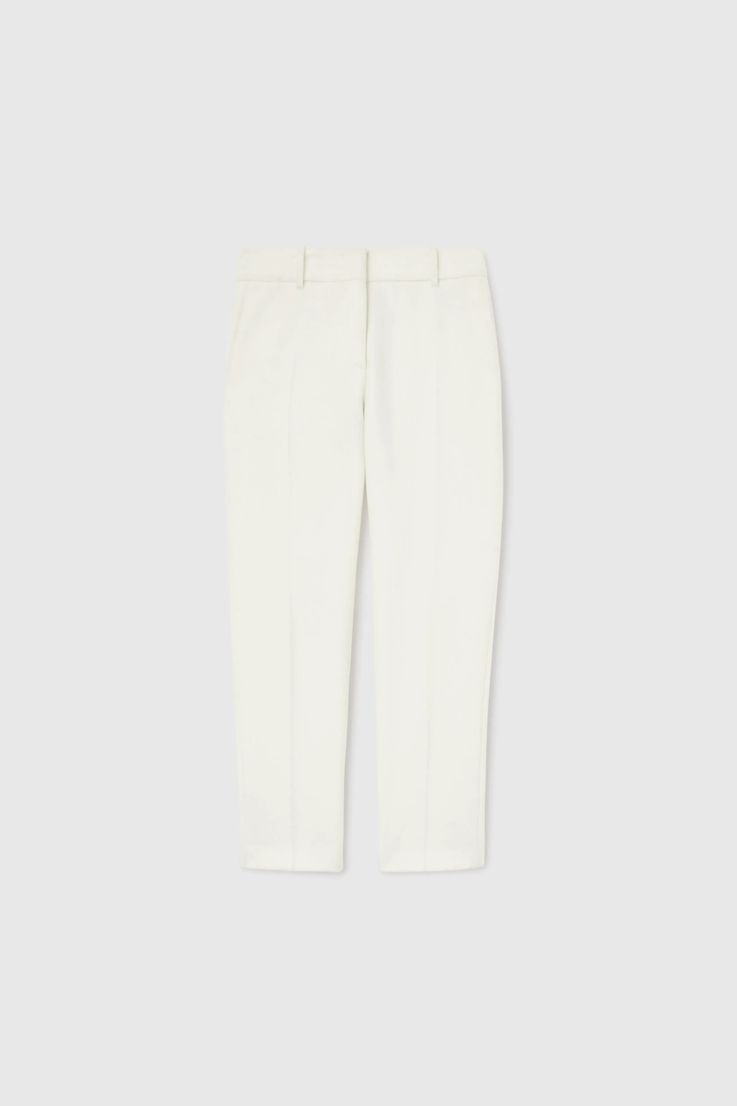 Straight-cut pants in cool wool