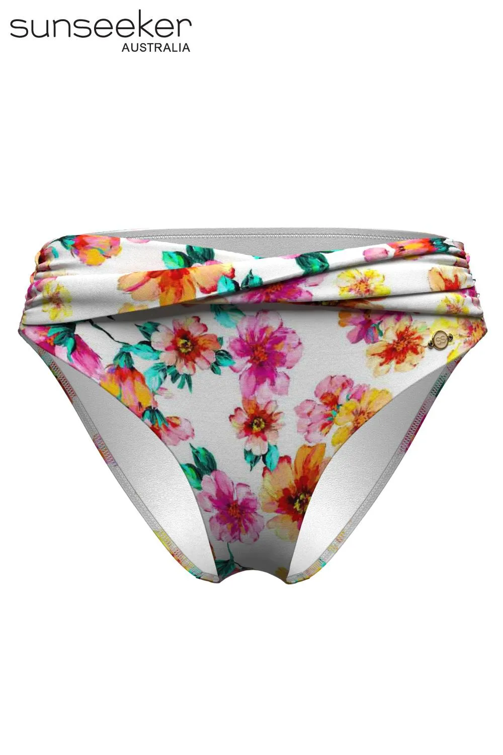 Sunseeker Vibrant Vacation Swim Bottom, White (2232022)