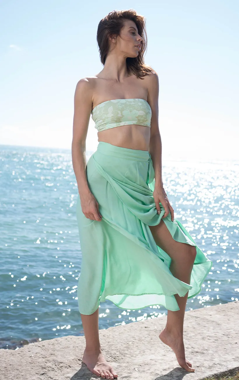 Surf Souleil Goddess Wrap Skirt Mint