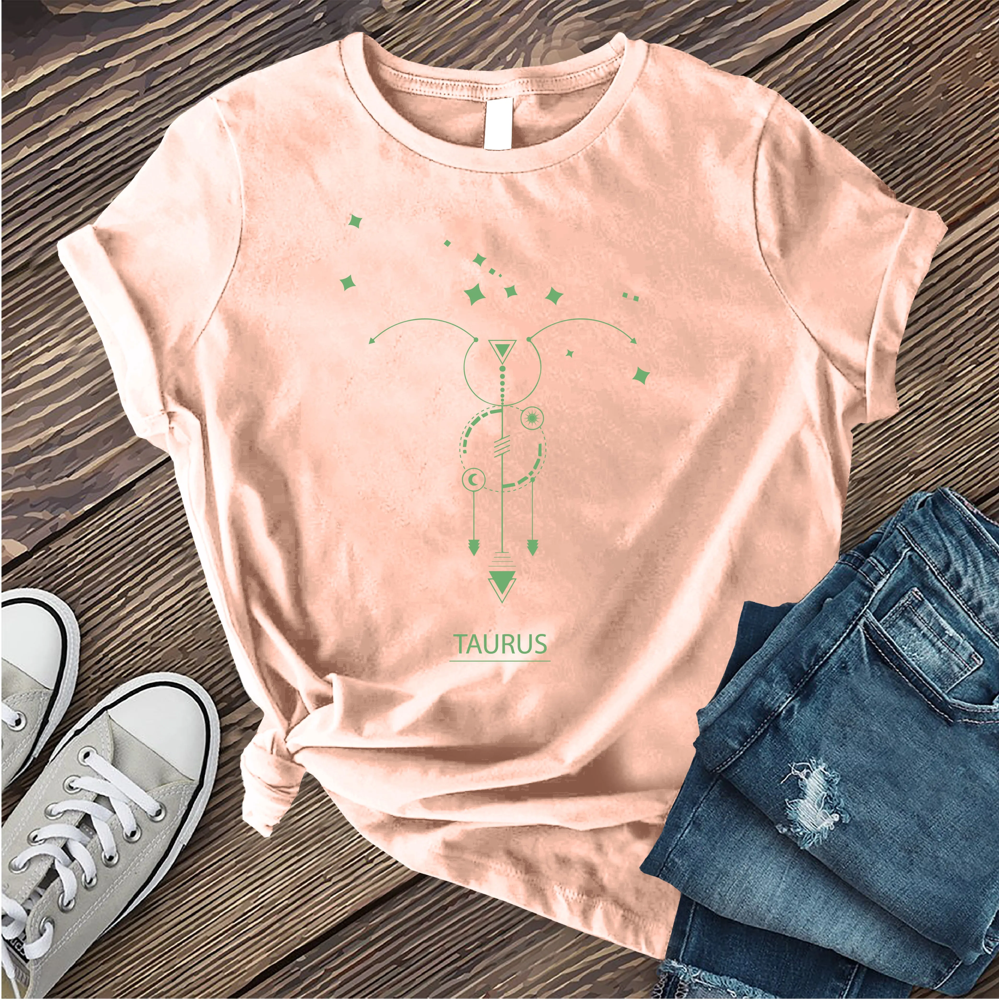 Taurus Modern Symbols T-Shirt