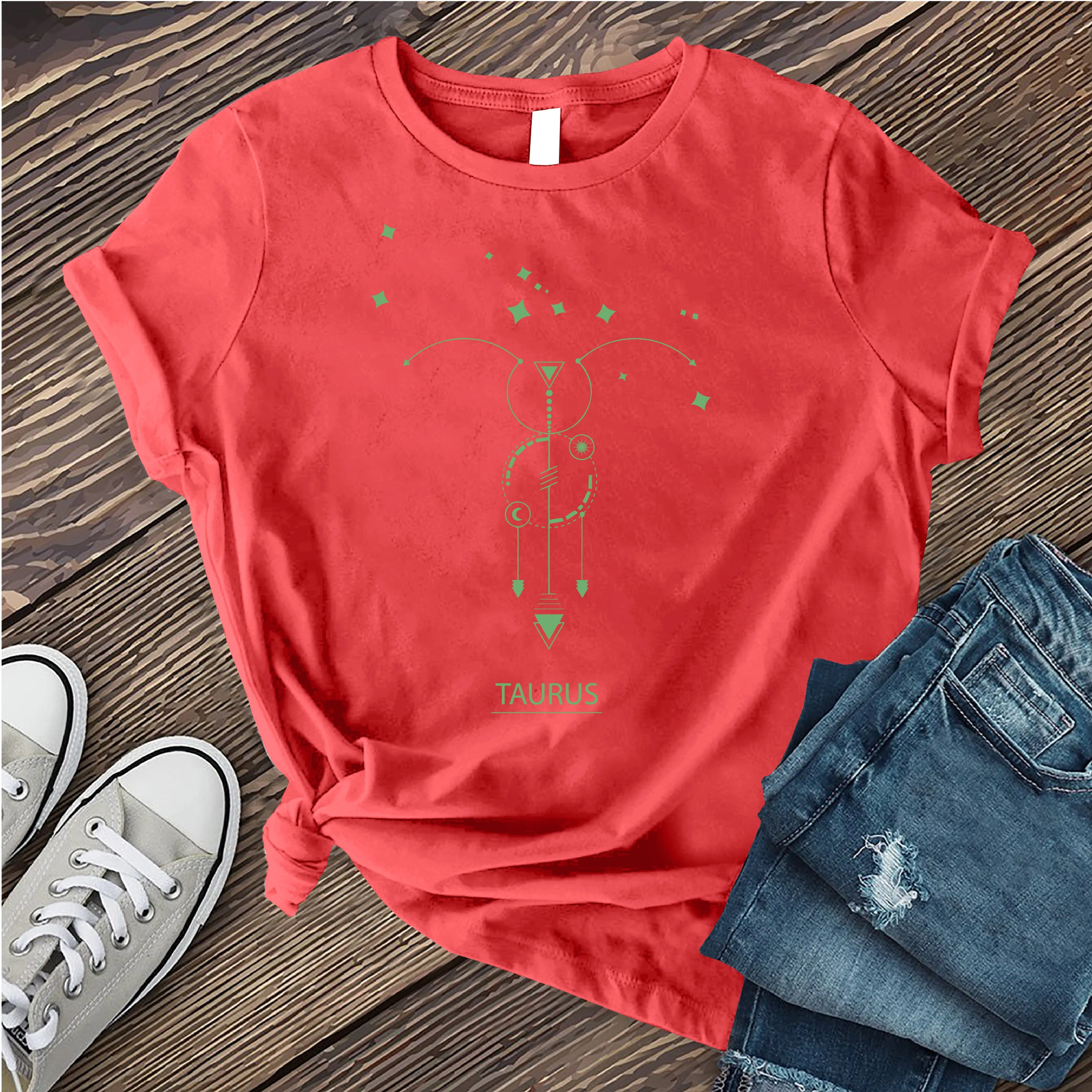 Taurus Modern Symbols T-Shirt