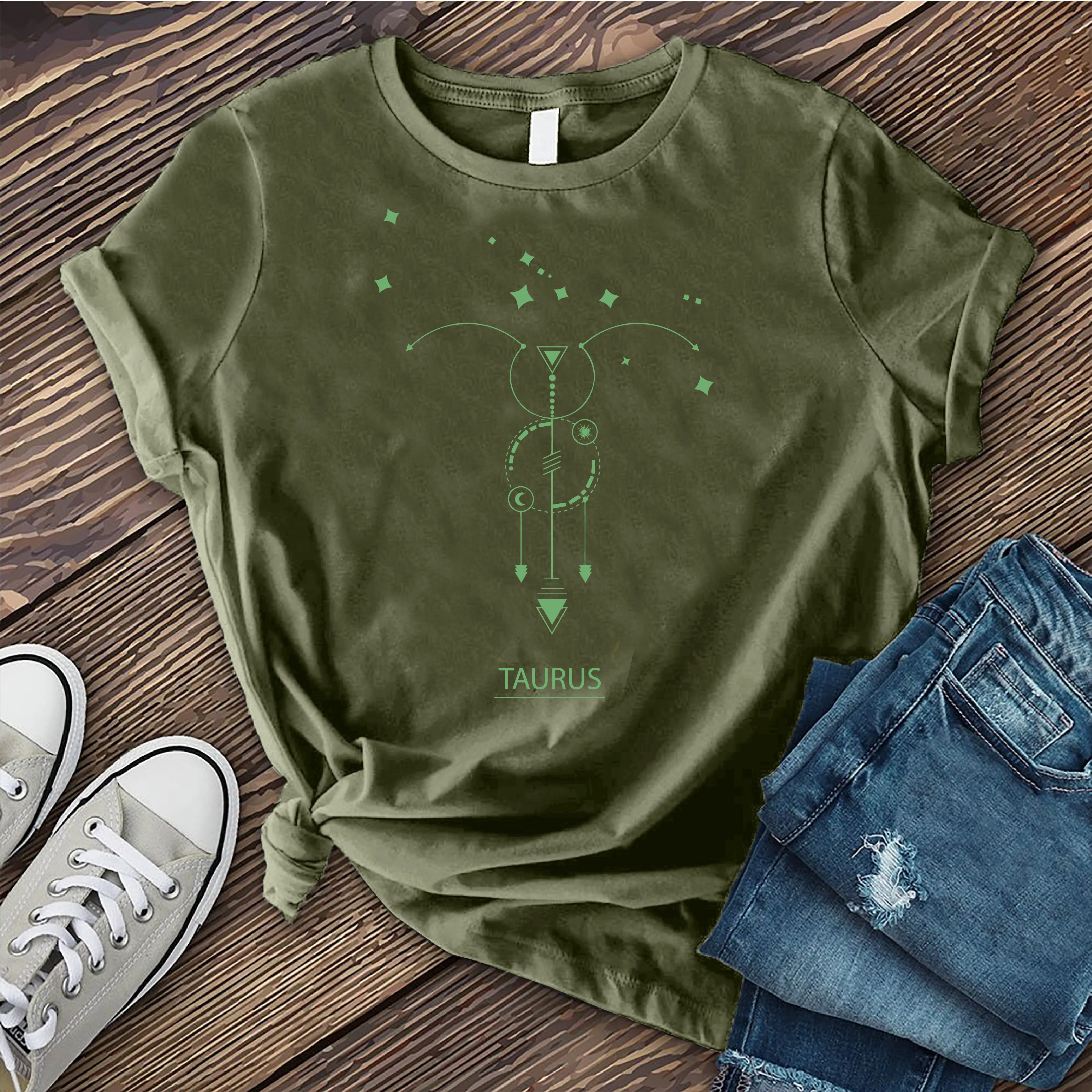 Taurus Modern Symbols T-Shirt