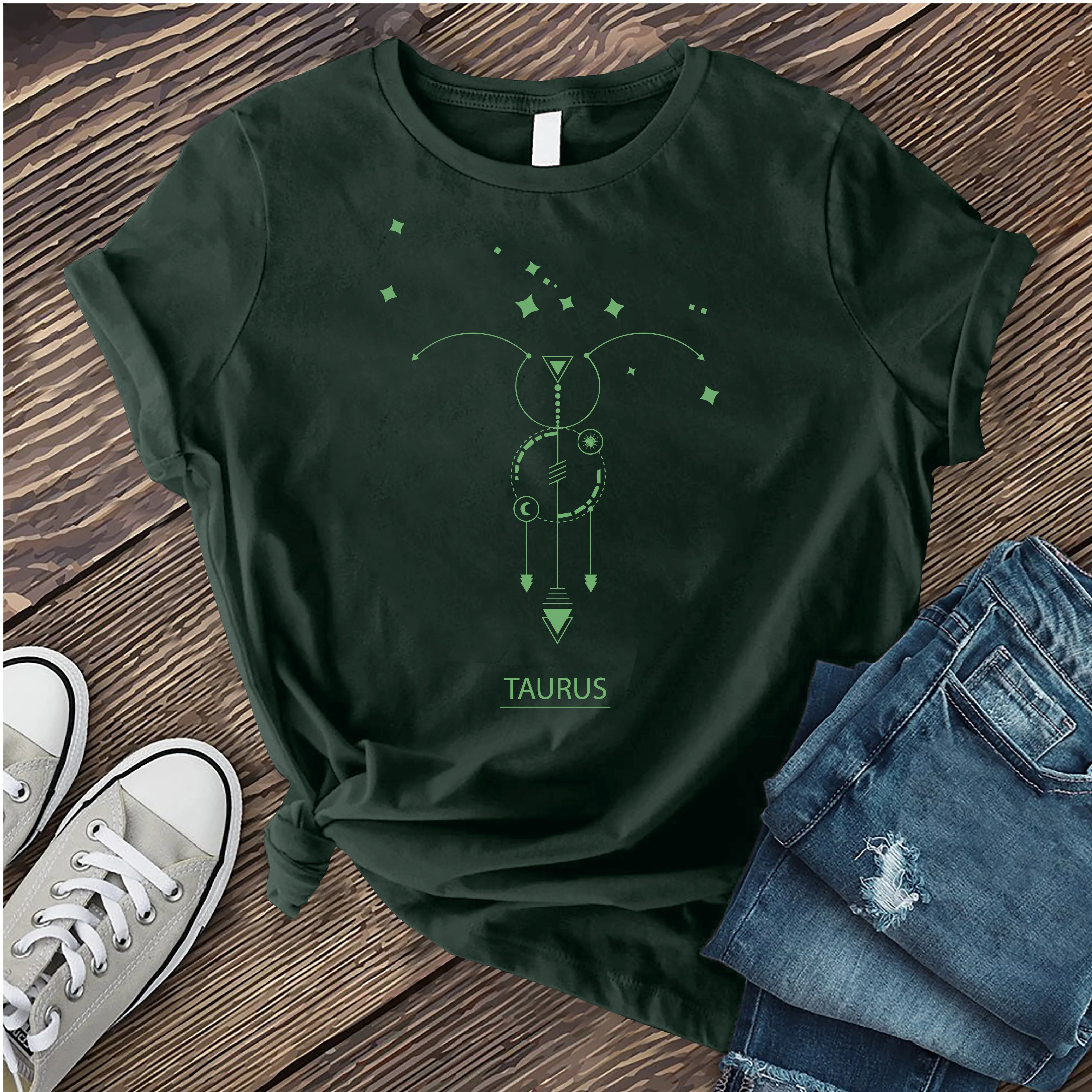 Taurus Modern Symbols T-Shirt