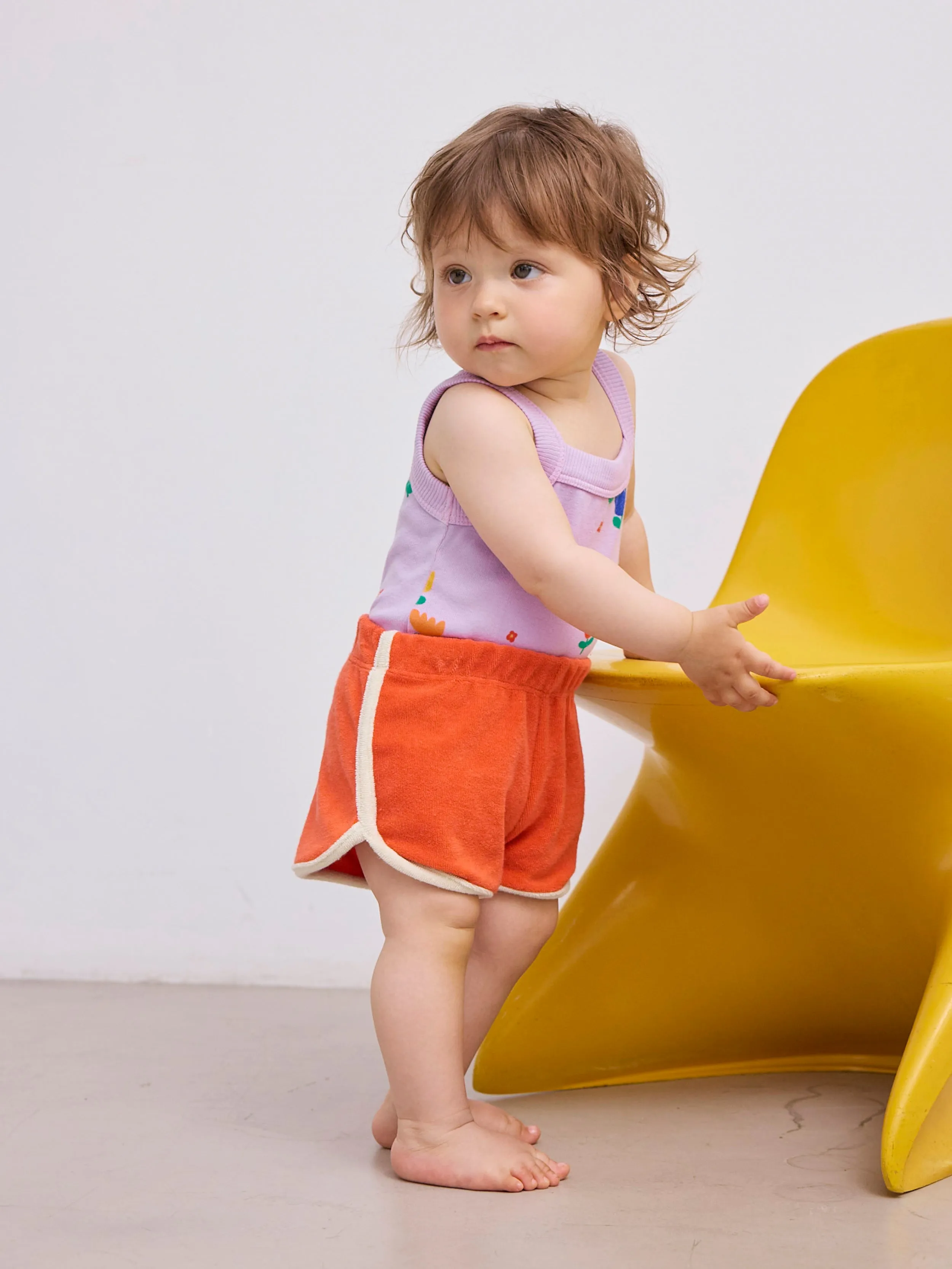 Terry Cloth Shorts - Red