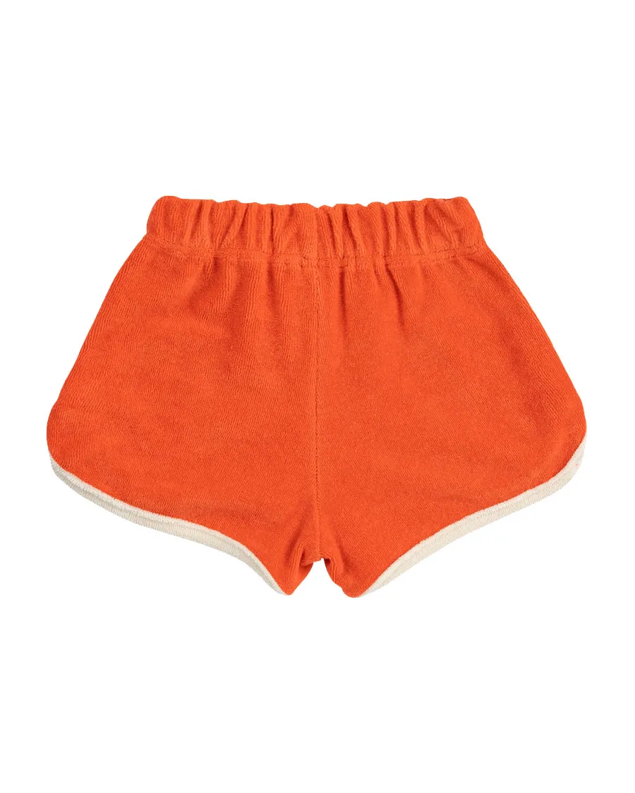 Terry Cloth Shorts - Red