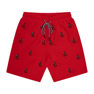 THE CLASSIC SWIM SHORTS- RED