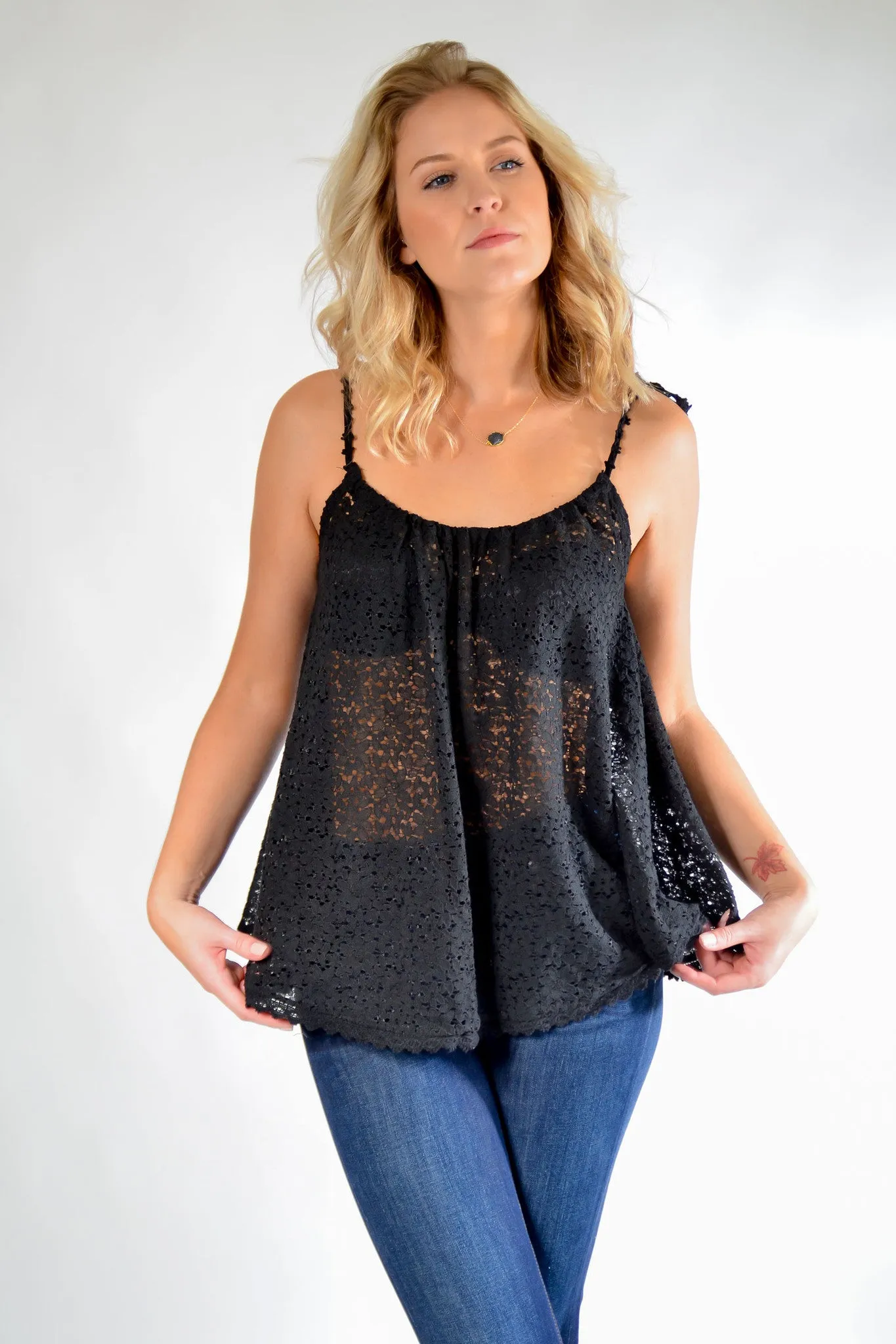 Tie Up Lace Tank