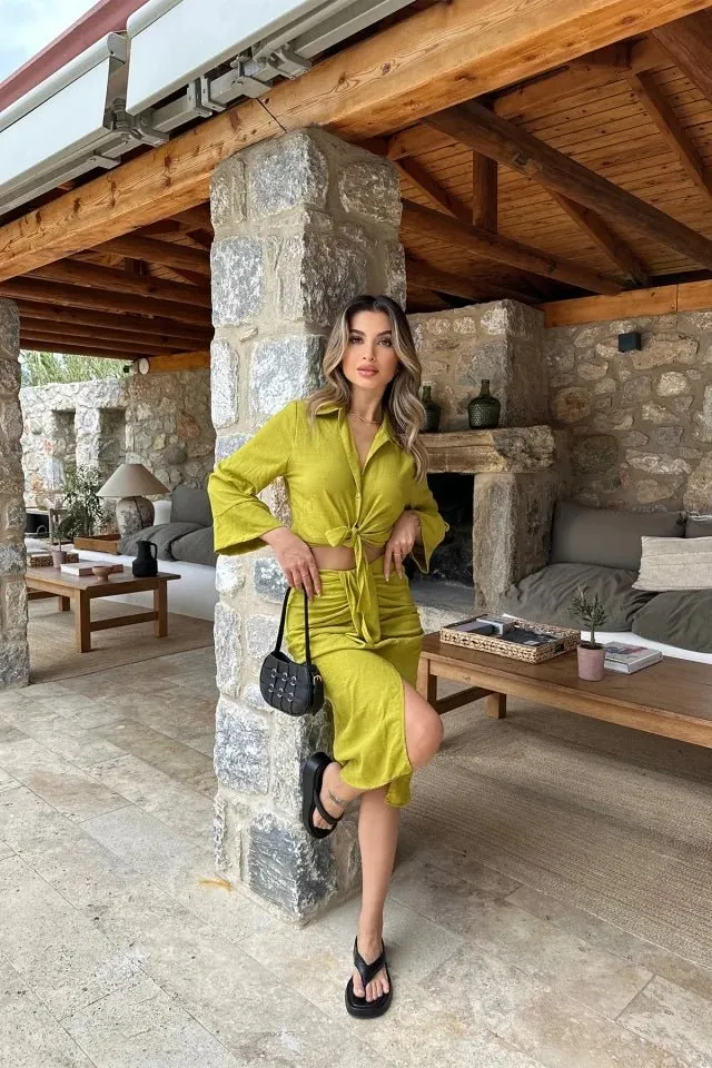 Top With Knot With Skirt
