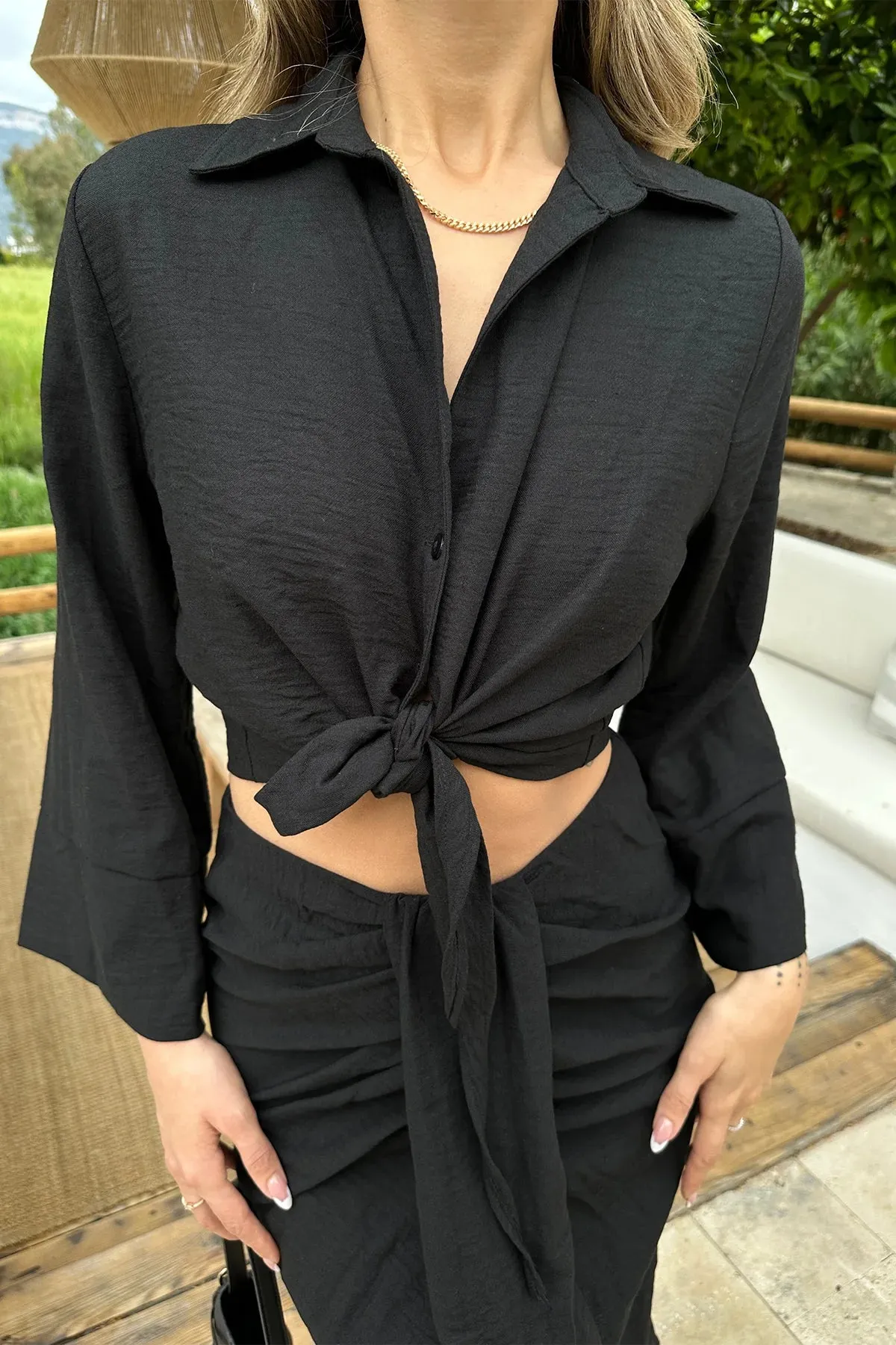 Top With Knot With Skirt