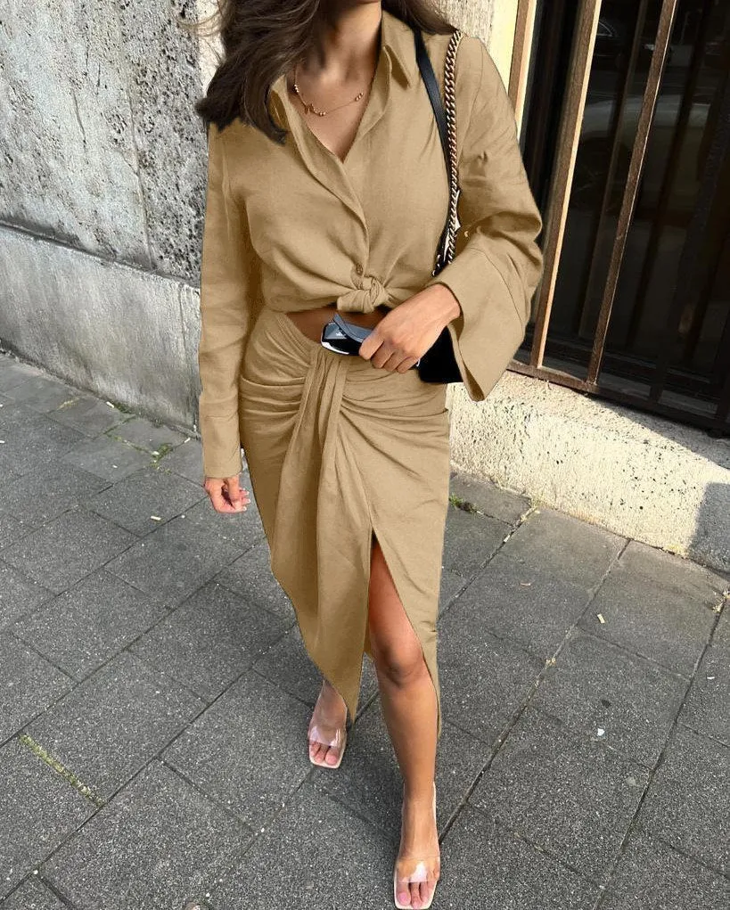 Top With Knot With Skirt