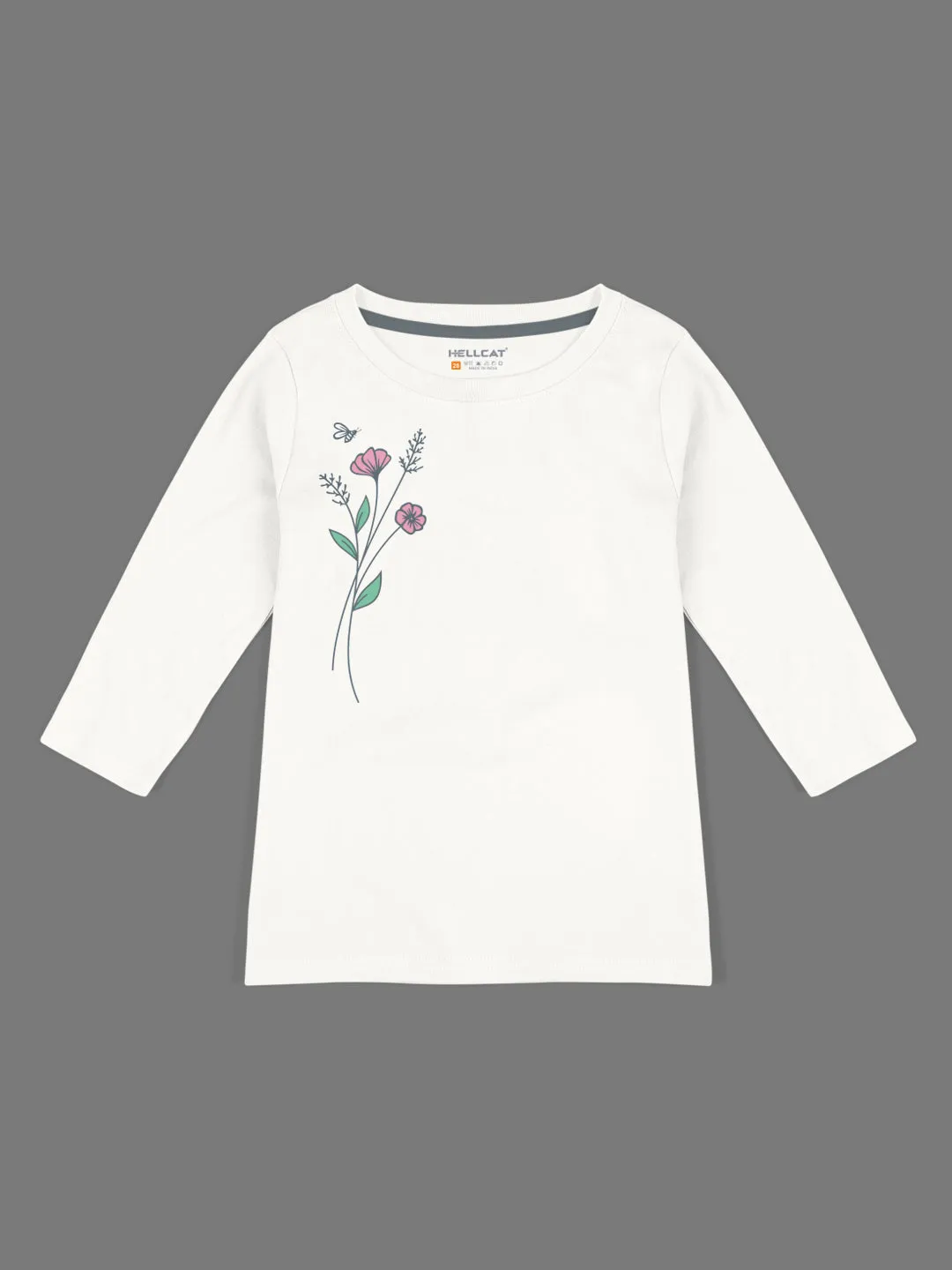 Trendy Printed Round Neck with Short Sleeve /Long Sleeve Multi colour Tshirts for Girls - Pack of 4