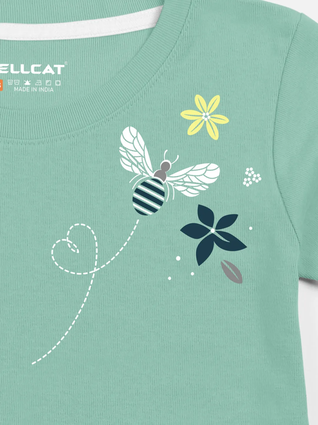 Trendy Printed Round Neck with Short Sleeve /Long Sleeve Multi colour Tshirts for Girls - Pack of 4
