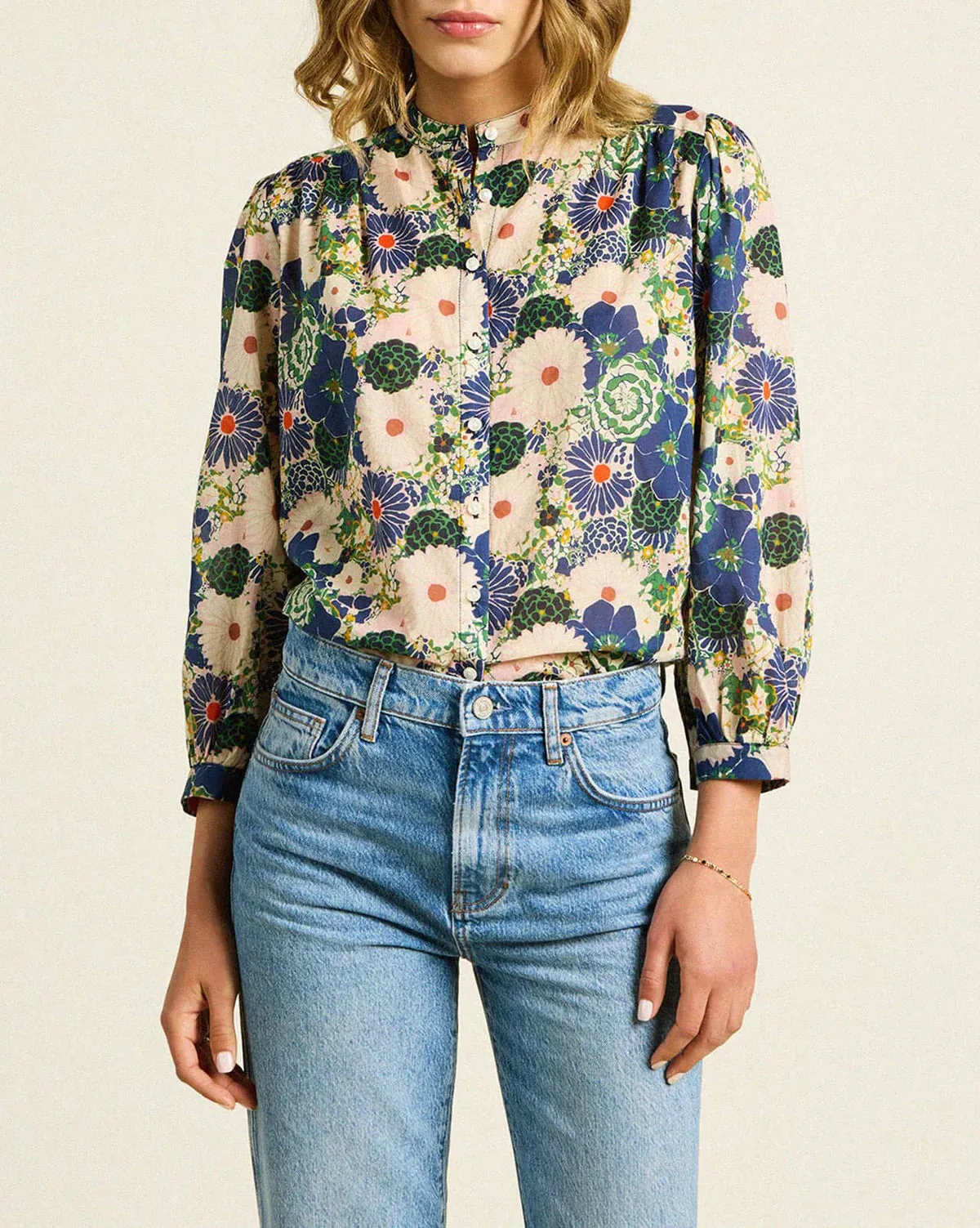 Trw1416 Blue Medley Blouse