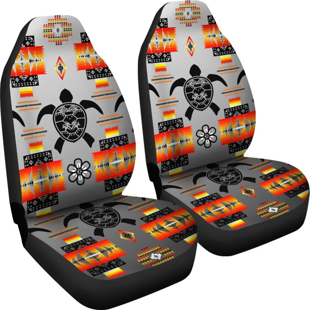 Turtle Gray Design No1 Print Car Seat Covers