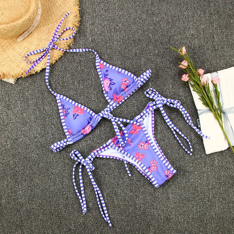 Vibrant Splendor Color Block Print Tie-Dye Swimsuit