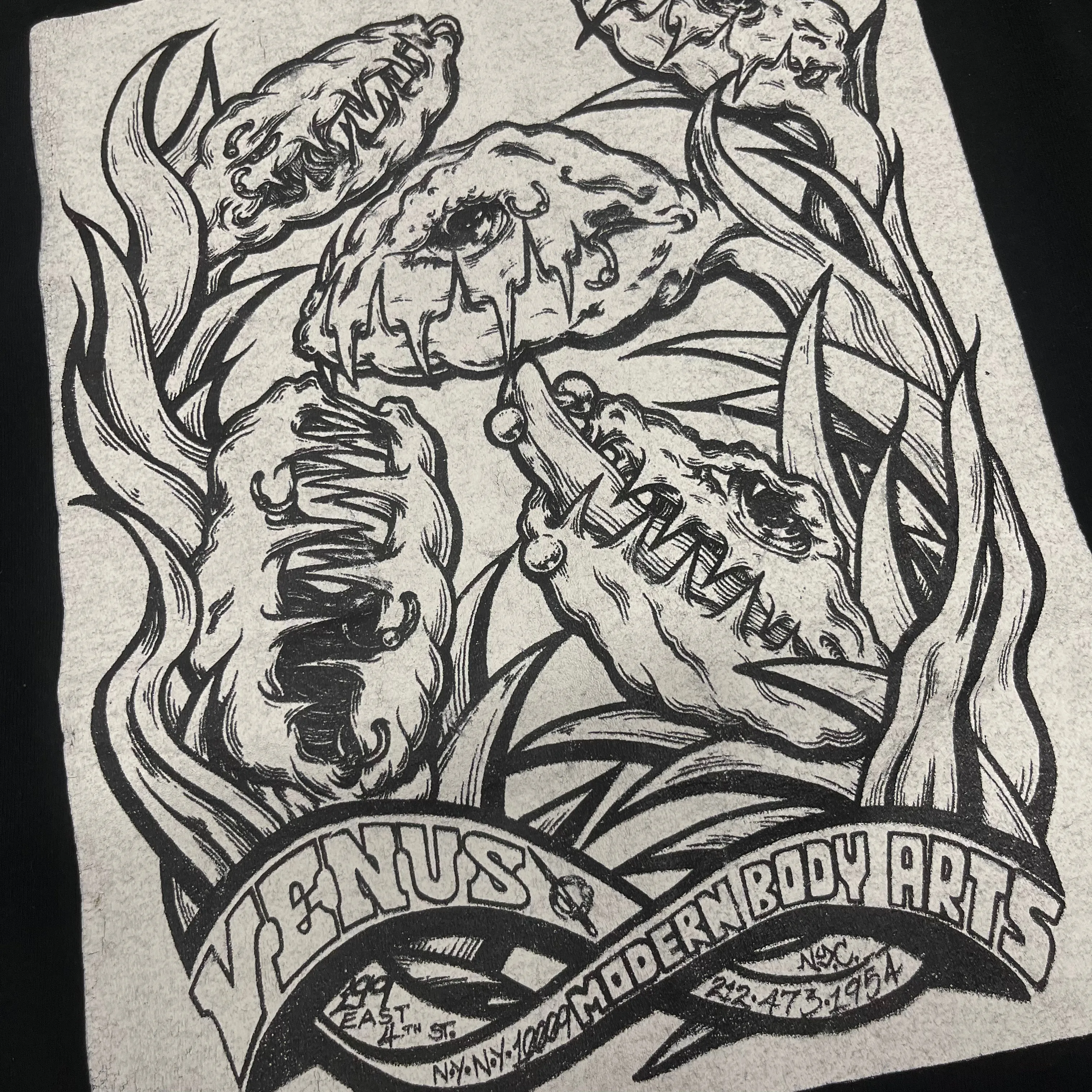 Vintage Venus Modern Body Arts "NYC" Long Sleeve Shirt