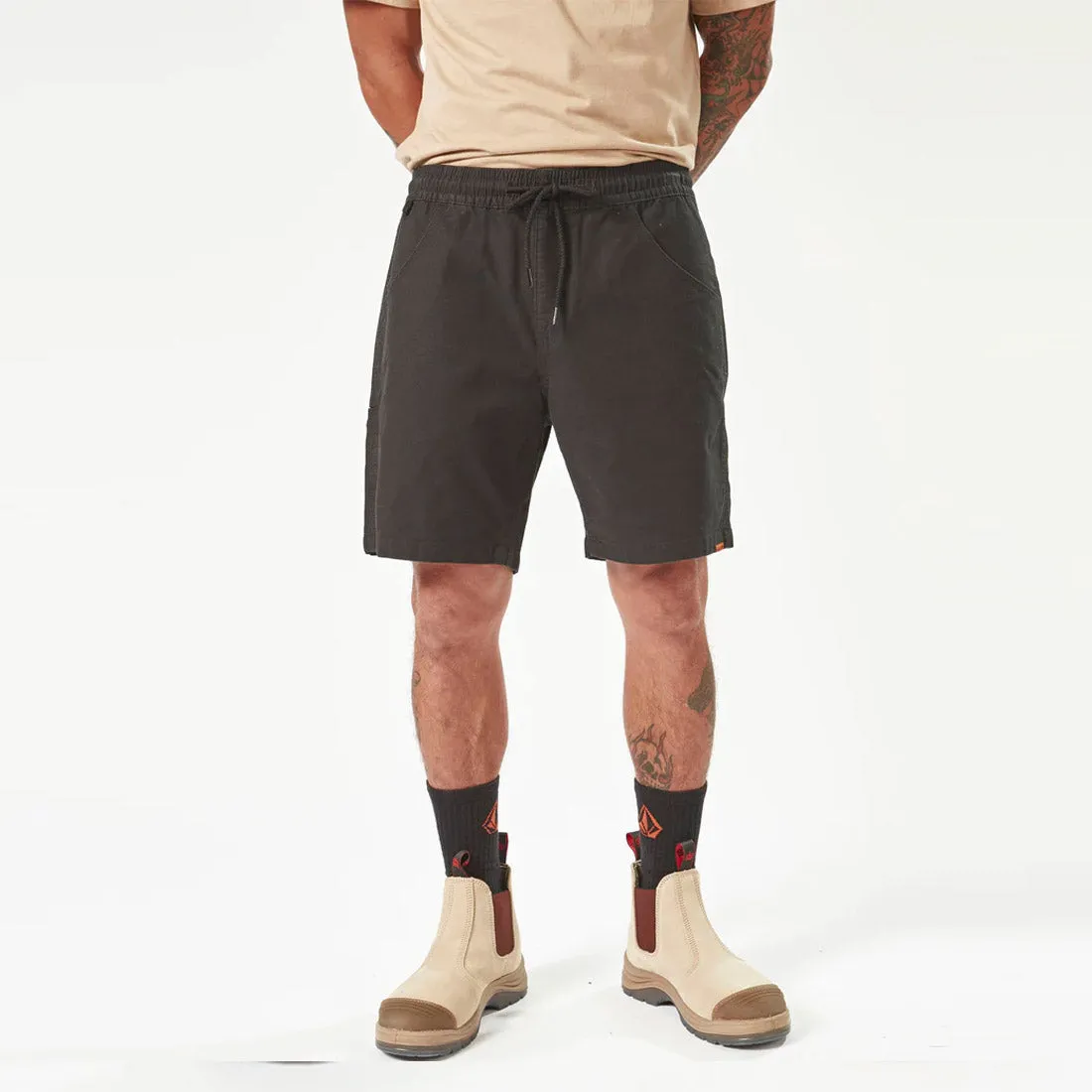 VOLCOM Workwear Caliper Elastic Waist Work Short 17" - Black