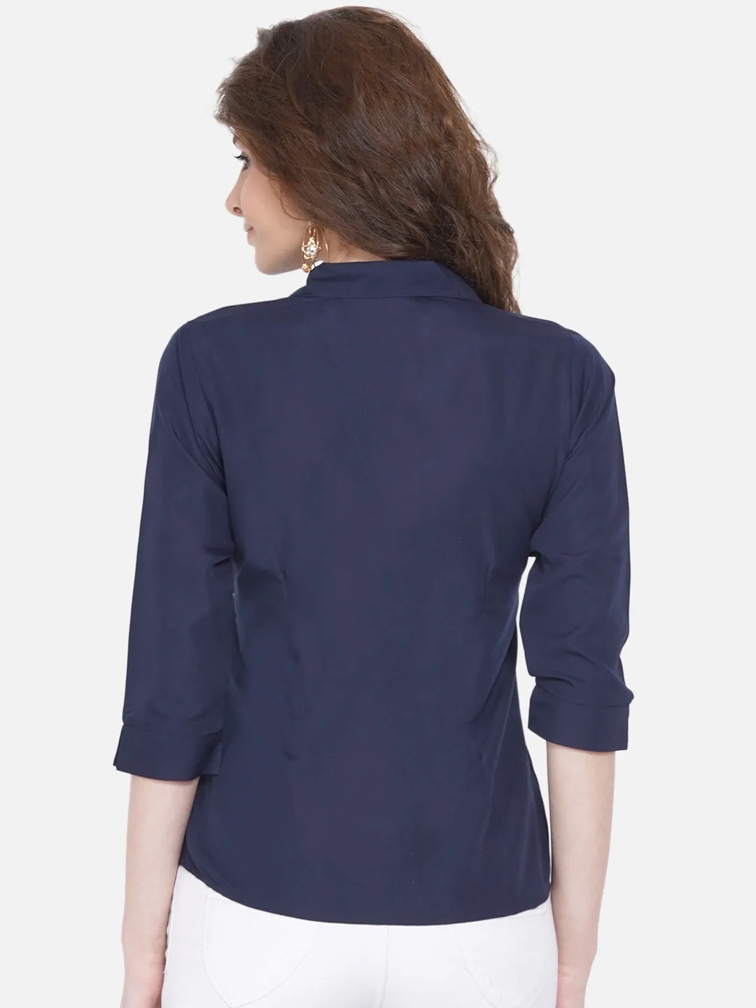 Women Blue Casual Shirt