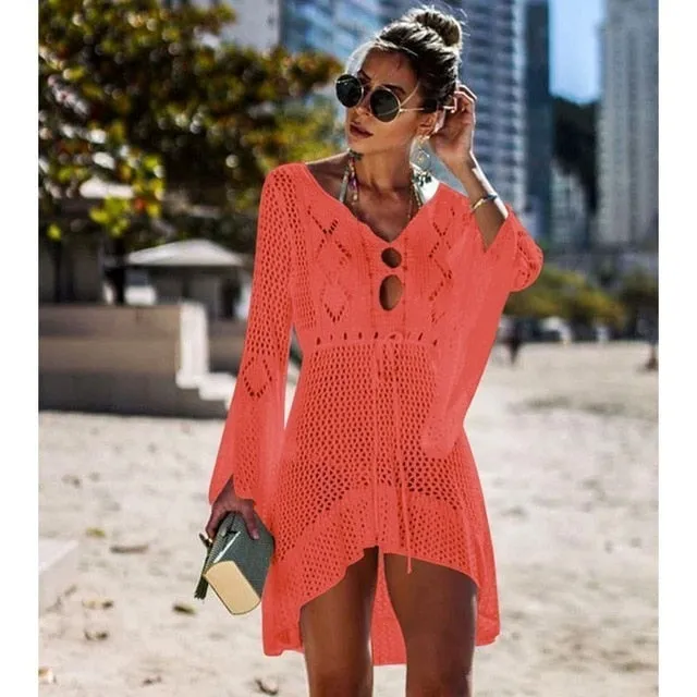 Women Sexy Hollow Cover Up