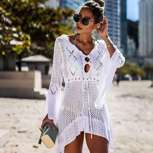 Women Sexy Hollow Cover Up