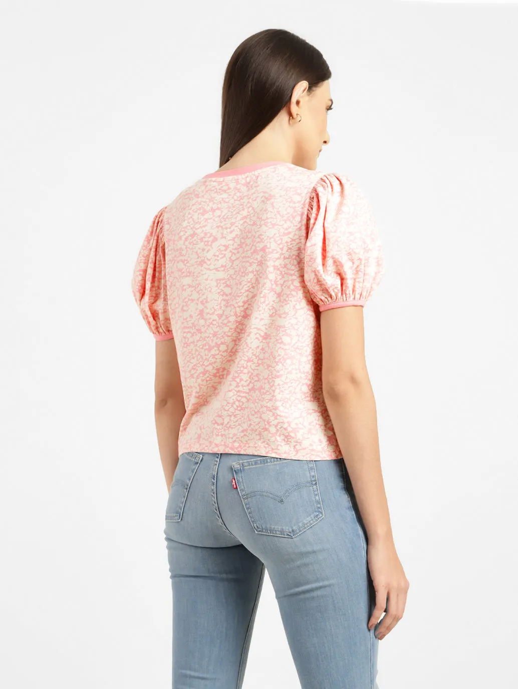 Women's Printed Crew Neck Top
