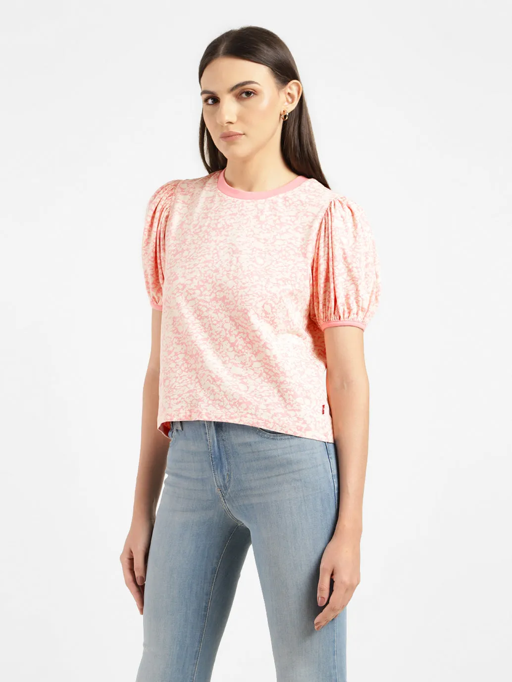 Women's Printed Crew Neck Top