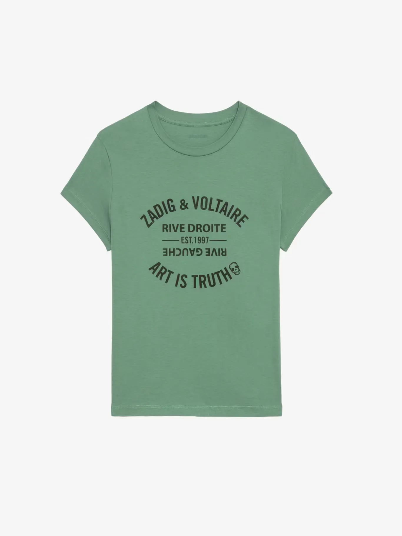 ZADIG & VOLTAIRE WALK ICO BLASON ECO T-SHIRT CORRIANDER